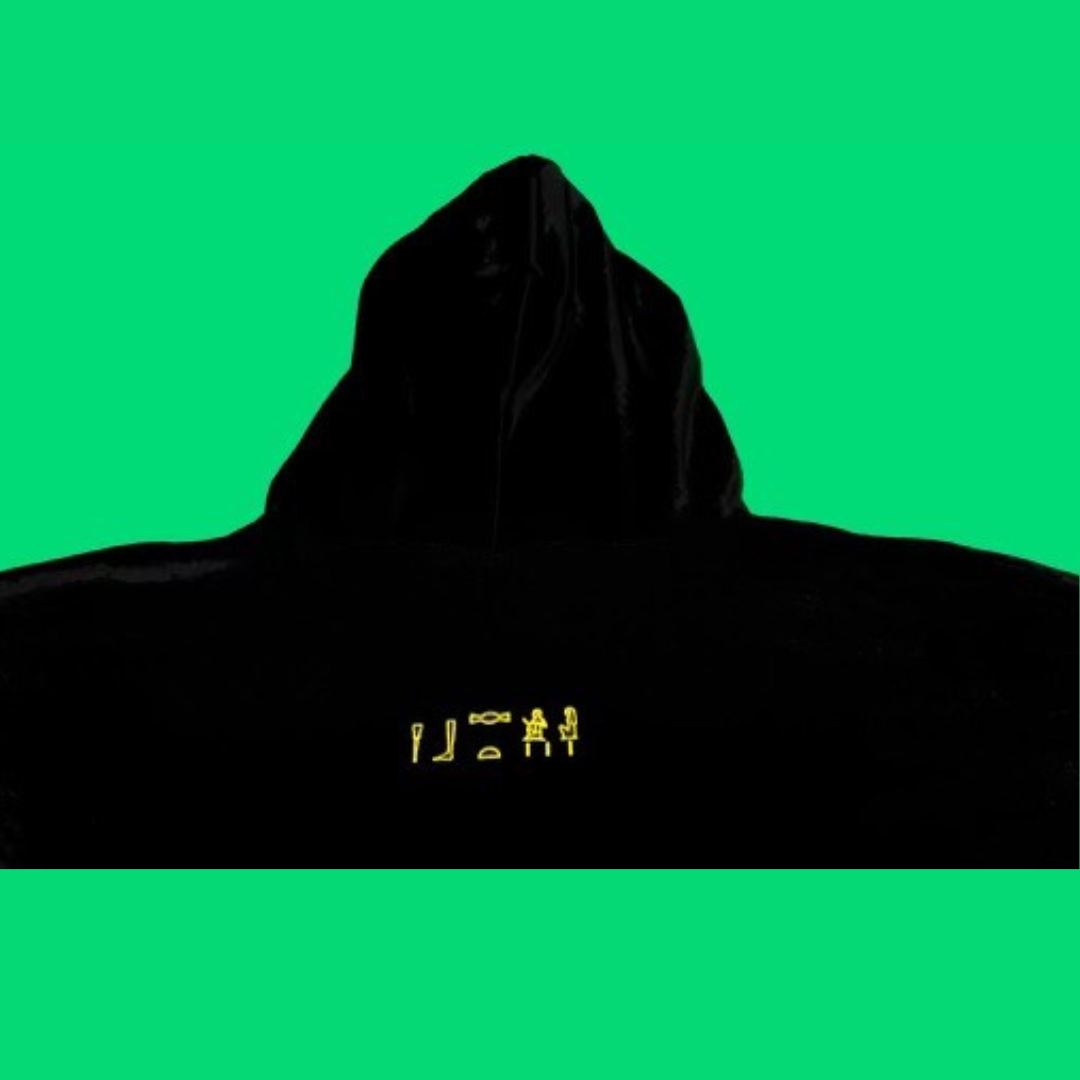 BLACK ON BLACK LOVE HOODIE