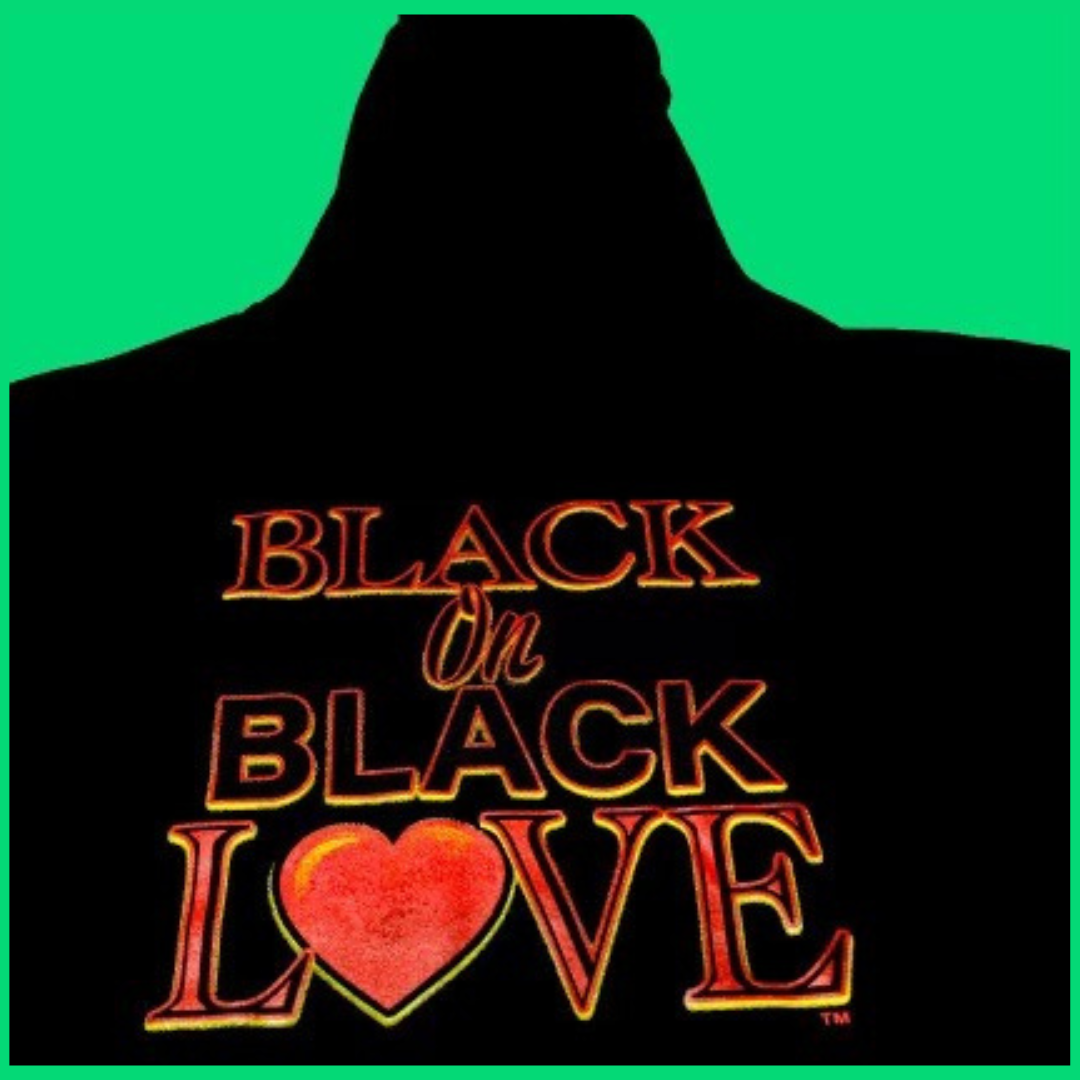 BLACK ON BLACK LOVE HOODIE