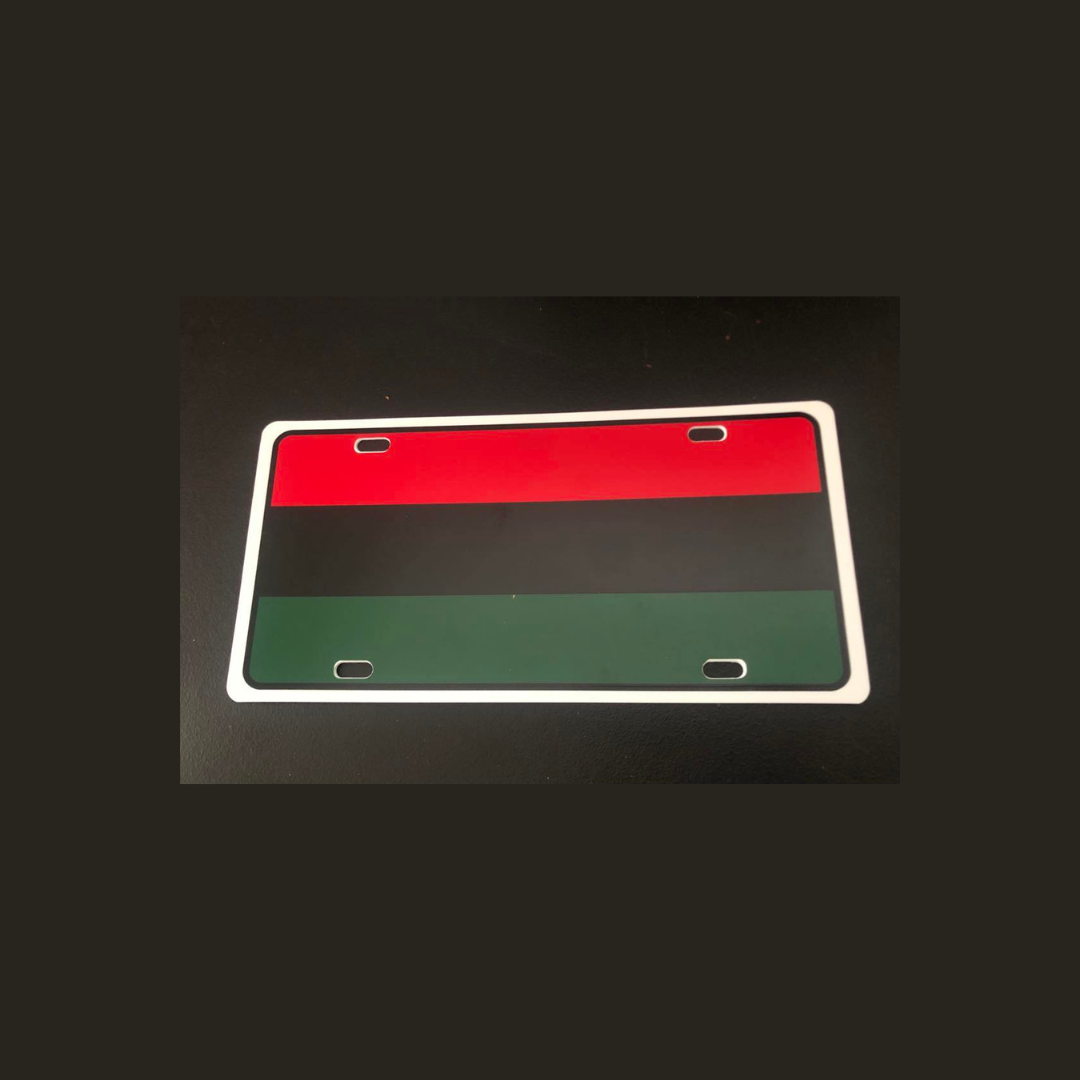 Reg, Black & Green License Plate