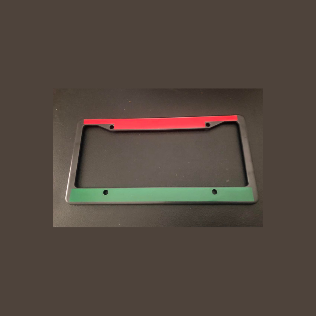 Reg, Black & Green License Plate